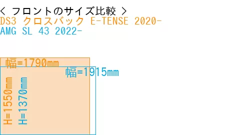 #DS3 クロスバック E-TENSE 2020- + AMG SL 43 2022-